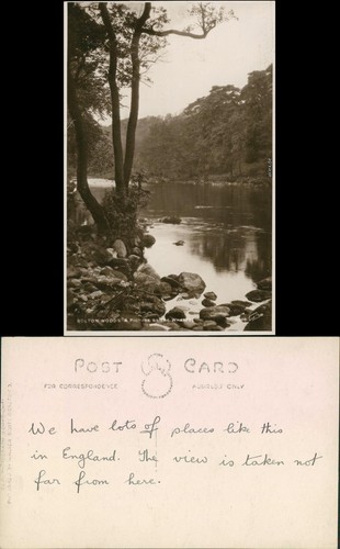 Postcard bradford bolton woods - postcard,