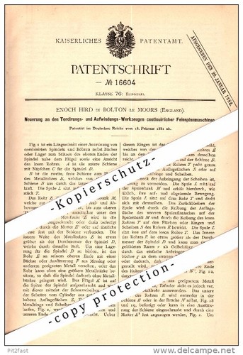Original patent enoch hird - original,