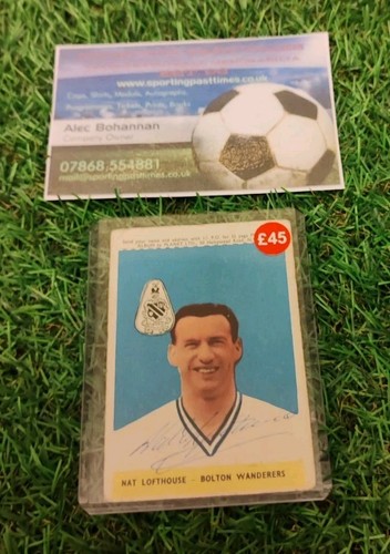Nat lofthouse bolton - bolton, c1958